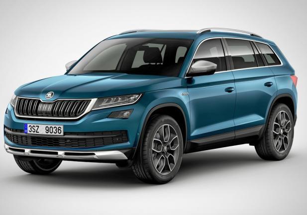 Skoda Kodiaq Scout tre quarti anteriore