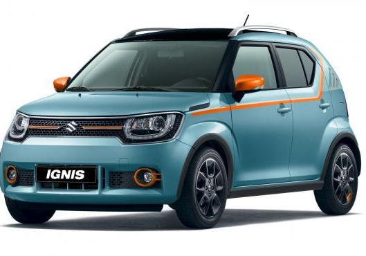 Suzuki Ignis iUnique tre quarti anteriore azzurro maldive