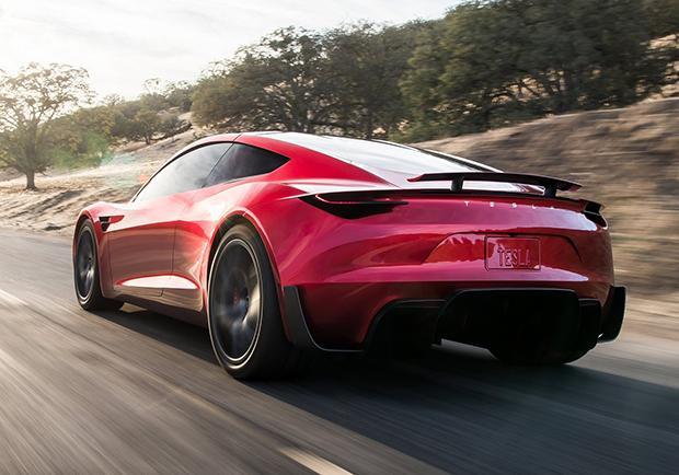 Tesla Roadster tre quarti posteriore