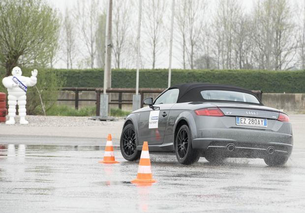 Test Michelin Pilot Sport 4 sul bagnato con Audi TT