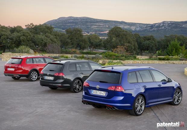 Volkswagen Golf Alltrack, GTD e R Variant posteriore