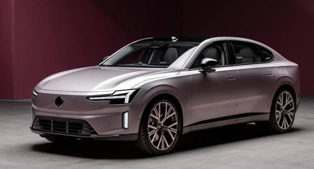 Volvo ES90 vista laterale
