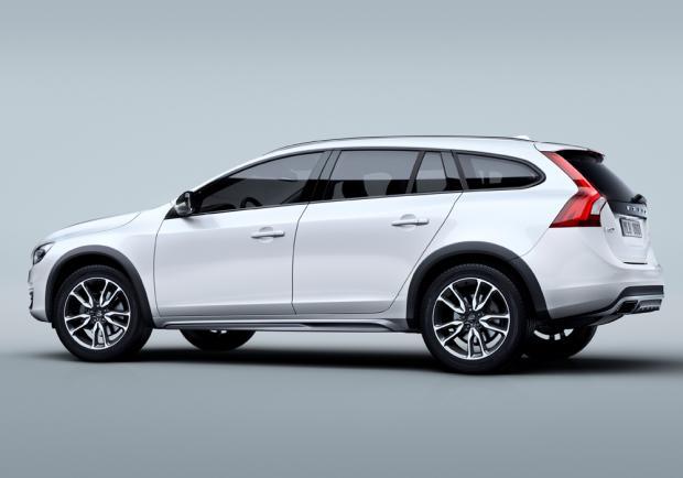 Volvo V60 Cross Country profilo sfondo bianco