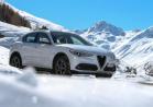 Alfa Romeo Stelvio 180 CV diesel RWD bianca profilo