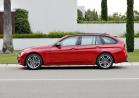 BMW Serie 3 Touring rossa laterale