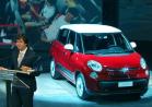 Fiat 500L rossa presentazione alla stampa