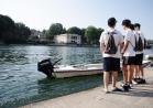 Insieme per un Po pulito con barche motorizzate Suzuki