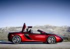 McLaren MP4 12-C Spider profilo tetto in movimento