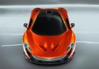 McLaren P1 anteriore dall'alto