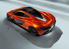 McLaren P1 tre quarti posteriore dall'alto