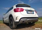 Mercedes GLA 220 CDI 4Matic tre quarti posteriore dal basso