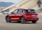 Nuova Audi Q5 rossa tre quarti posteriore