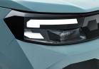 Nuova Dacia Spring 2026 fari anteriori