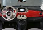 Nuova Fiat 500 2015 interni rossi