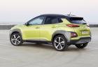 Nuova Hyundai Kona bicolor tre quarti posteriore