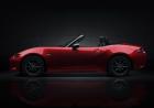 Nuova Mazda MX-5 con capotte aperta, foto ufficiale quarta generazione