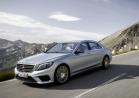 Nuova Mercedes S 63 AMG tre quarti anteriore lato sinistro