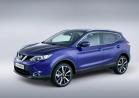 Nuova Nissan Qashqai blu tre quarti anteriore