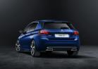 Nuova Peugeot 308 blu tre quarti posteriore