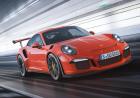 Nuova Porsche 911 GT3 RS 2015 tre quarti anteriore