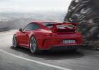 Nuova Porsche 911 GT3 tre quarti posteriore rossa