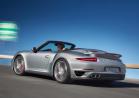 Nuova Porsche 911 Turbo Cabriolet tre quarti posteriore