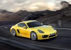 Nuova Porsche Cayman my 2013 tre quarti anteriore lato sinistro