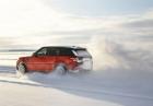 Nuova Range Rover Sport sulla neve profilo