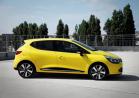 Nuova Renault Clio gialla profilo