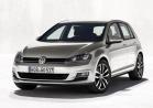 Nuova Volkswagen Golf 7 grigia tre quarti anteriore