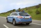 Peugeot 508 RHX Polizia Stradale in movimento