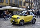 Primo contatto nuova Smart Fortwo Cabrio tre quarti anteriore