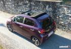 Prova Peugeot 108 Allure TOP! tre quarti posteriore dall'alto