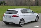 Prova Peugeot 308 1.6 e-HDi 115 CV tre quarti posteriore lato destro