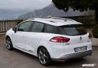 Prova Renault Clio Sporter 1.2 TCe 120 CV EDC GT tre quarti posteriore lato sx