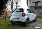 Prova Smart Forfour 70 Twinamic tre quarti posteriore