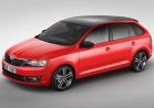 Skoda Rapid Spaceback tre quarti anteriore