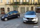 Smart Forfour 90 Turbo e vecchia Mercedes Classe A