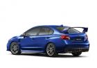 Subaru WRX STI WR Blue Perl tre quarti posteriore