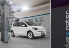 Volkswagen e-up! presso colonnina CCS