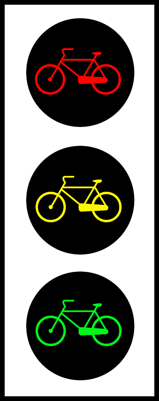 l semaforo in figura non vale per le biciclette
