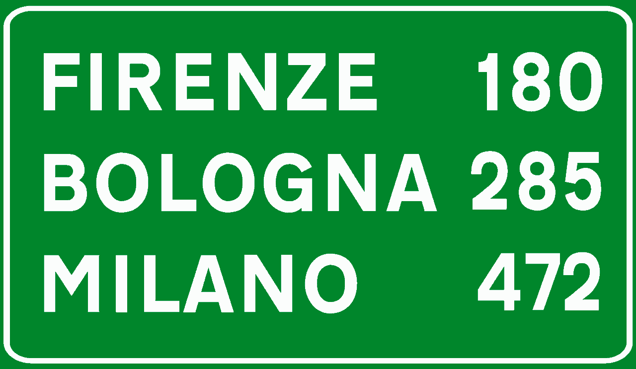 Il Segnale Raffigurato è Posto Solo Sulle Autostrade