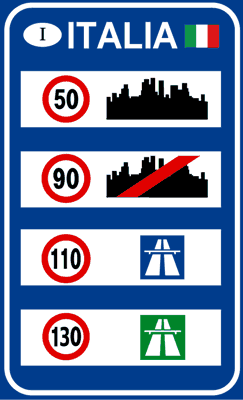 Limiti massimi generali di velocità