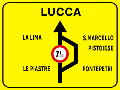 Deviazione per mezzi di massa superiore a 7t 