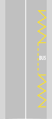 Zona di fermata autobus