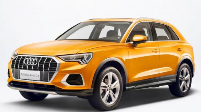 Audi Q3 gialla
