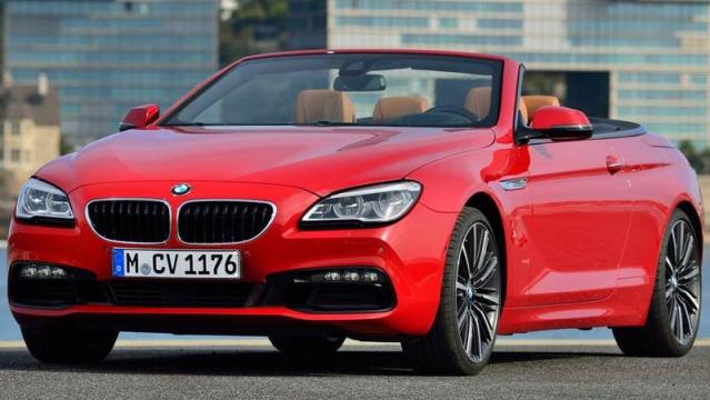 BMW Serie 6 Cabrio tre quarti anteriore