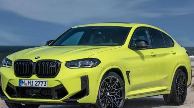 BMW X4 M gialla
