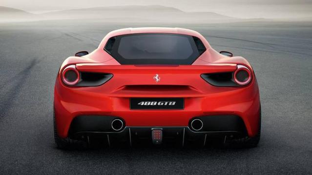 Ferrari 488 GTB posteriore