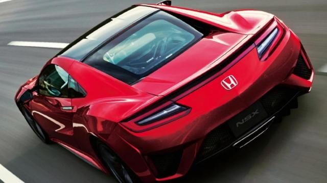 Honda NSX posteriore rossa